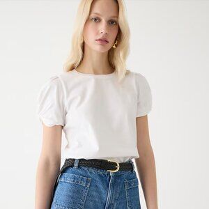NWT J. Crew Broken-In Jersey Puff-Sleeve T-shirt